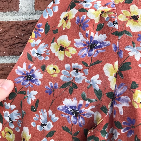 Anthropologie Yumi Kim Love Me Tender Floral Long Sleeve Midi Dress Size XS - Picture 14 of 14